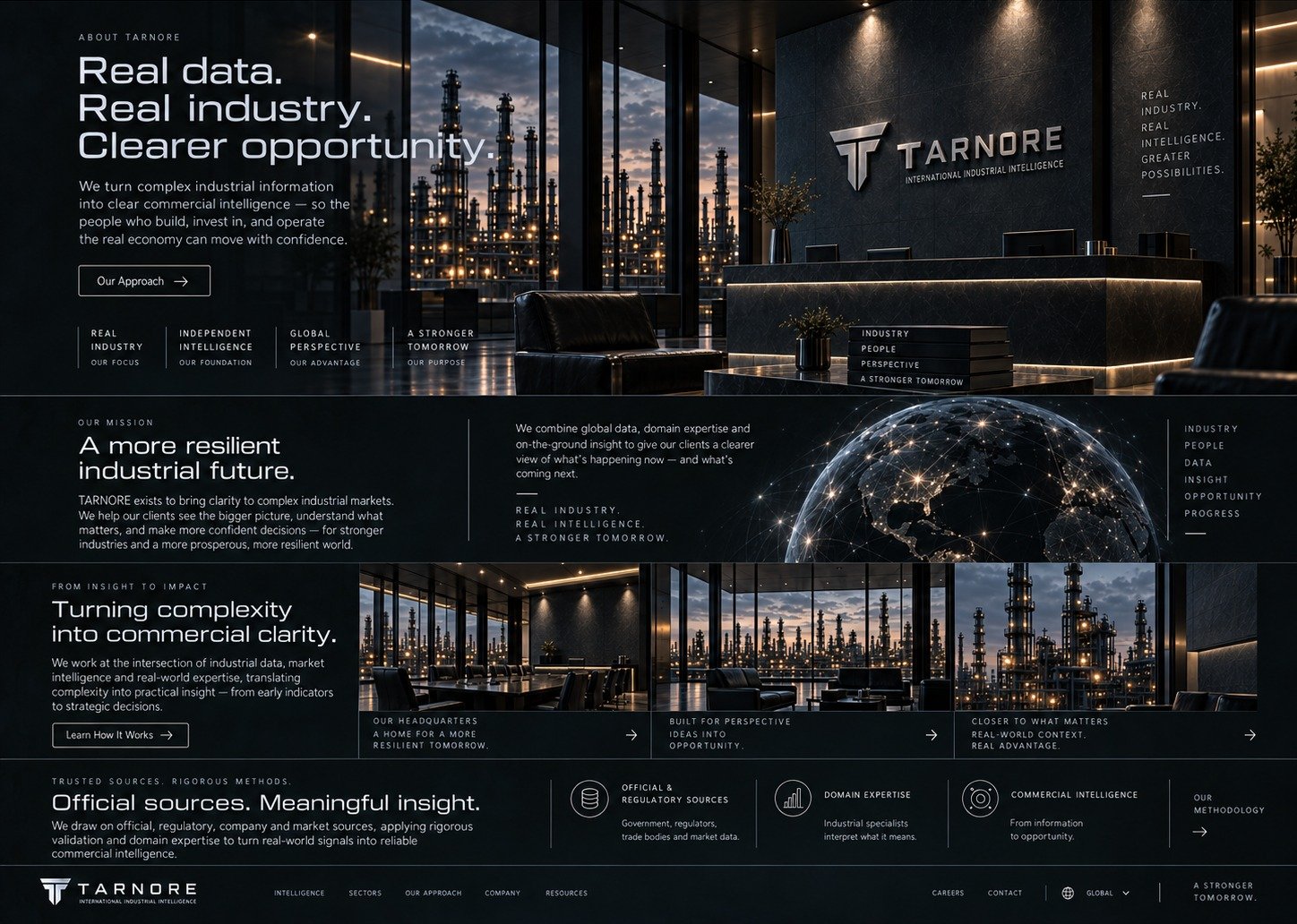 The physical visual world of TARNORE